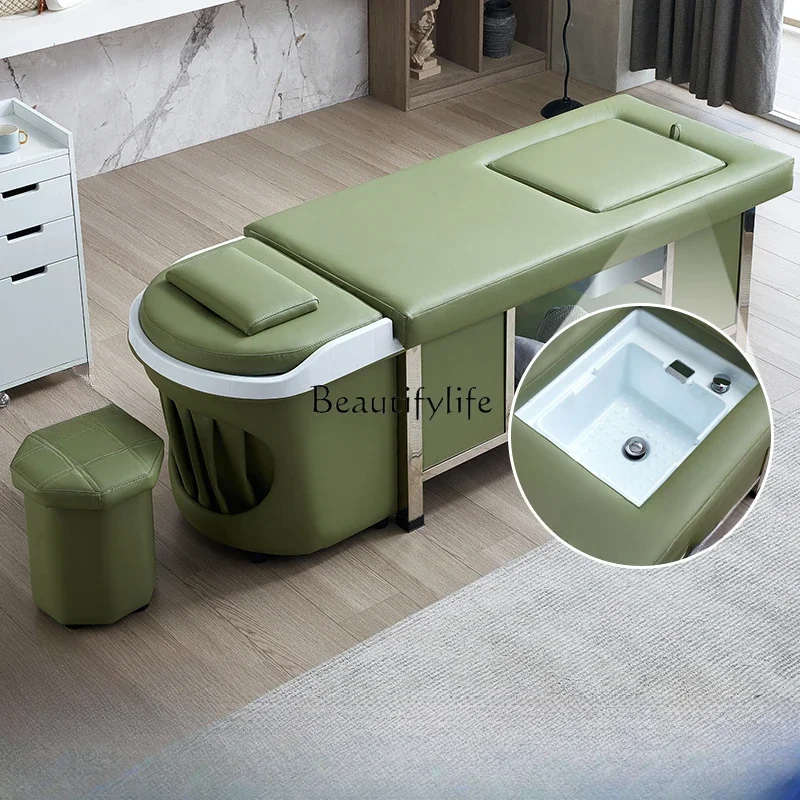 

FG28Thai Head Therapy Shampoo Chair Beauty Hair Fumigation Water Circulation Massage Couch Lying Completely