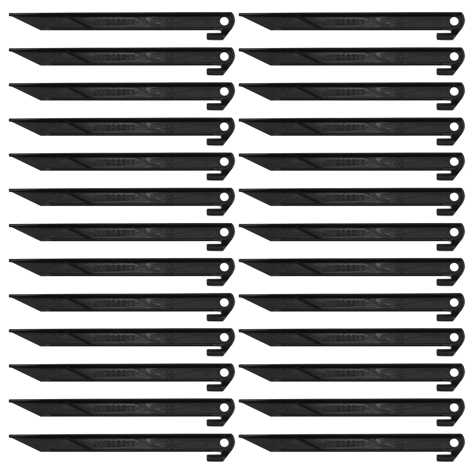 

50pcs Tent Pegs 19cm Camping Nails Plastic Garden Spikes Tarp Stakes Sand Tent Stakes Outdoor Accessories