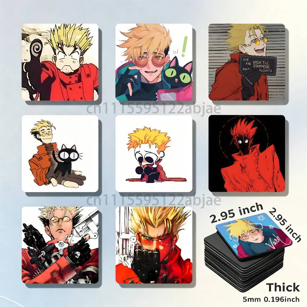 T-Trigun Stampede Magnet Refrigerator Fridge Sticker for Home Decor DIY Wall Decor