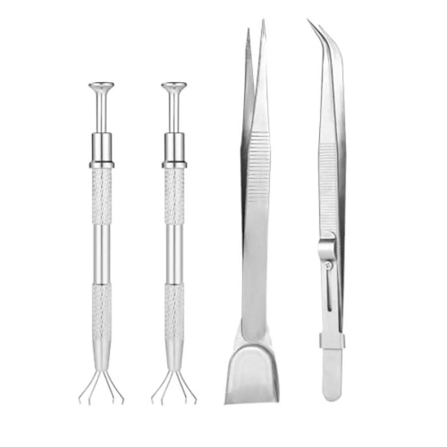 

4 шт., инструмент для украшения торта, ювелирные изделия, серьги-перегородки, пирсинг, шарик, держатель для бусин, винт на захвате, ручка-когти Iludes