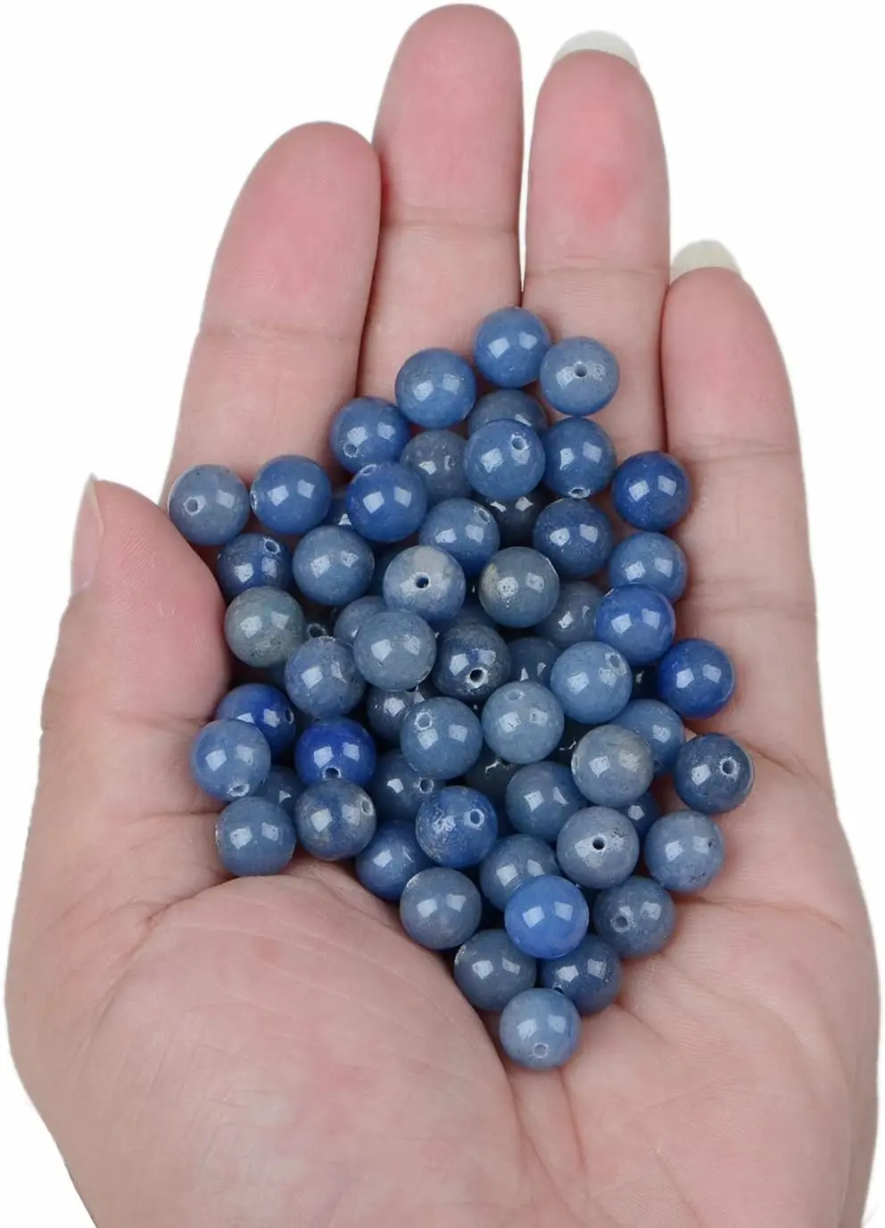 6/8/10mm Natural Stone Beads AAAAA Blue Aventurine Gemstone Crystal Round Loose Beads For Jewelry Making DIY Charm Bracelet