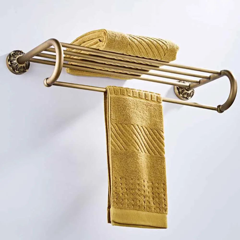. Antique Brass Aluminium Bathroom Accessories Set,Robe hook,Paper Holder,Towel Bar,Soap Basket,Bathroom Fitting