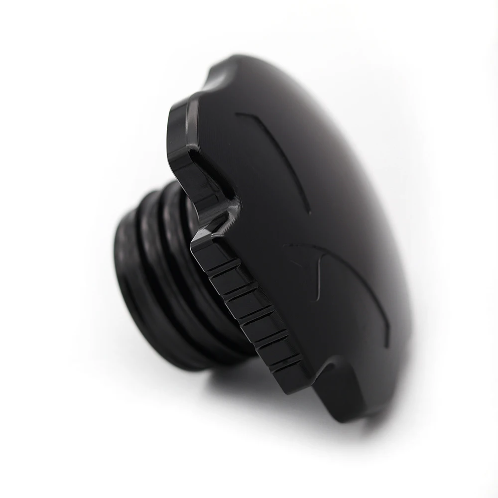 Bouchon de réservoir de carburant noir pour Harley XL883 XL1200 Dyna Fat Boy Breakout, accessoire de moto Harley modifié en forme de crâne