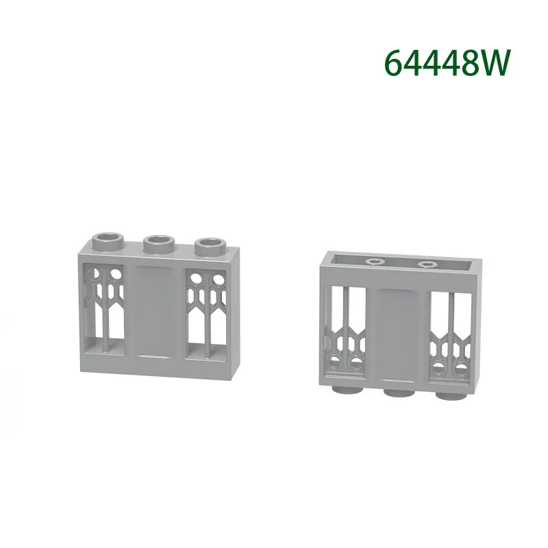 MOC 10 قطعة 64448 واط منزل 3 ثقوب التراص مجلس الاسمية الطوب الأوروبي الجوف جدار مع 2 ارتفاعات اللبنات لعبة الأولاد هدية