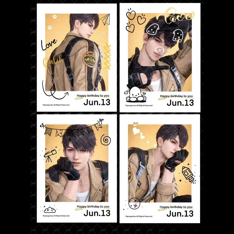 

4 шт./компл. ломо-карта «Любовь и глубокое пространство» Sylus Zayne Xavier Rafayel с днем рождения, маленькие карты, фотокарта, коллекция для фанатов, подарок