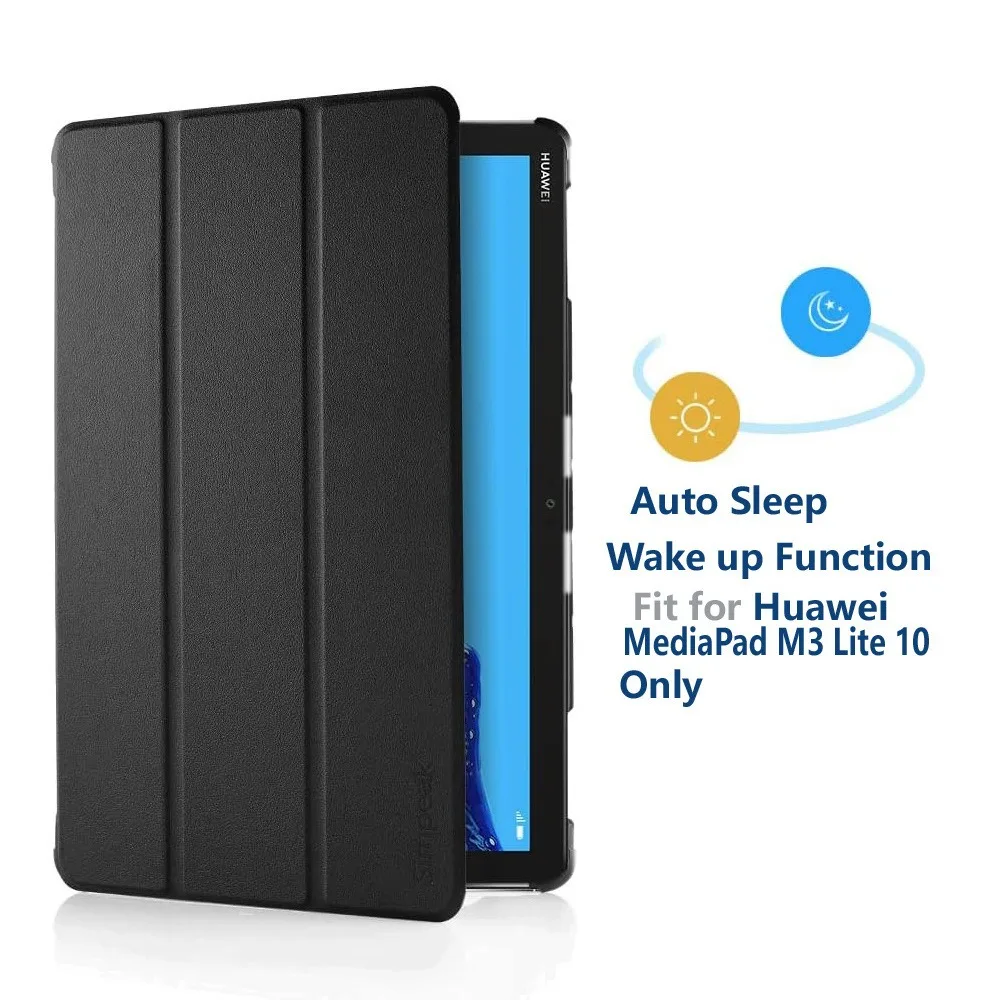 

Подходит для Huawei M3 lite 10,1-дюймовый плоский кожаный чехол BAH-W09/L09/AL00, защитный чехол Castell