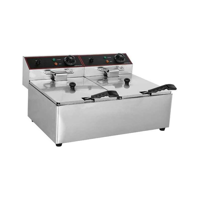 

Large capacity stainless steel body French fries Chicken chops Multifunctional electric fryer