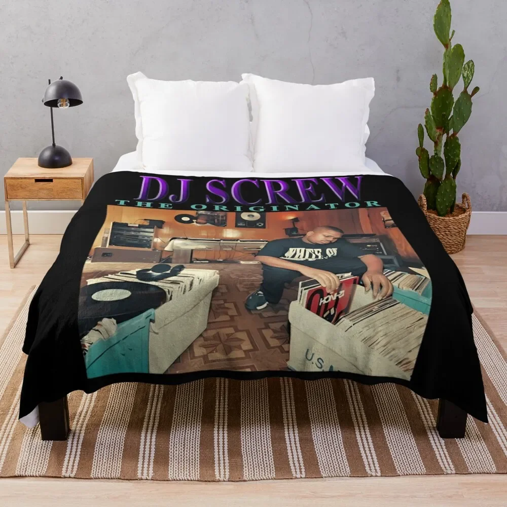 

DJ SCREW THE ORIGINATOR R.I.P. 90S INSPIRED\t Throw Blanket Thin Soft Blanket for Summer Night Sleeping