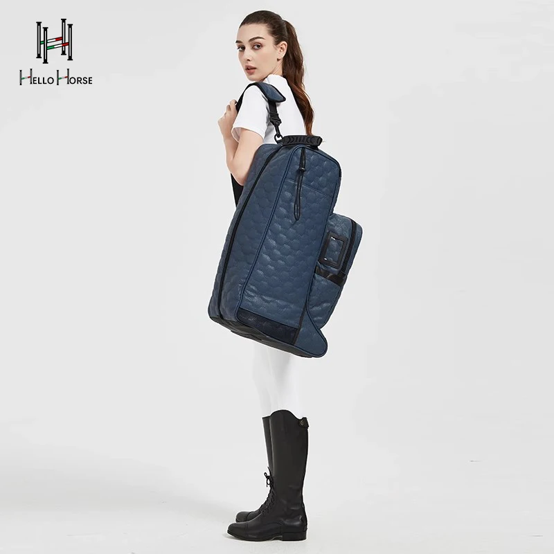 Hello Horse Wear-Resistant and Waterproof Equestrian Backpack, Stylish Appearance, Horse Riding Outdoor Equipment Storage Bag, Horse Riding Training and Competition Equipment Storage Bag