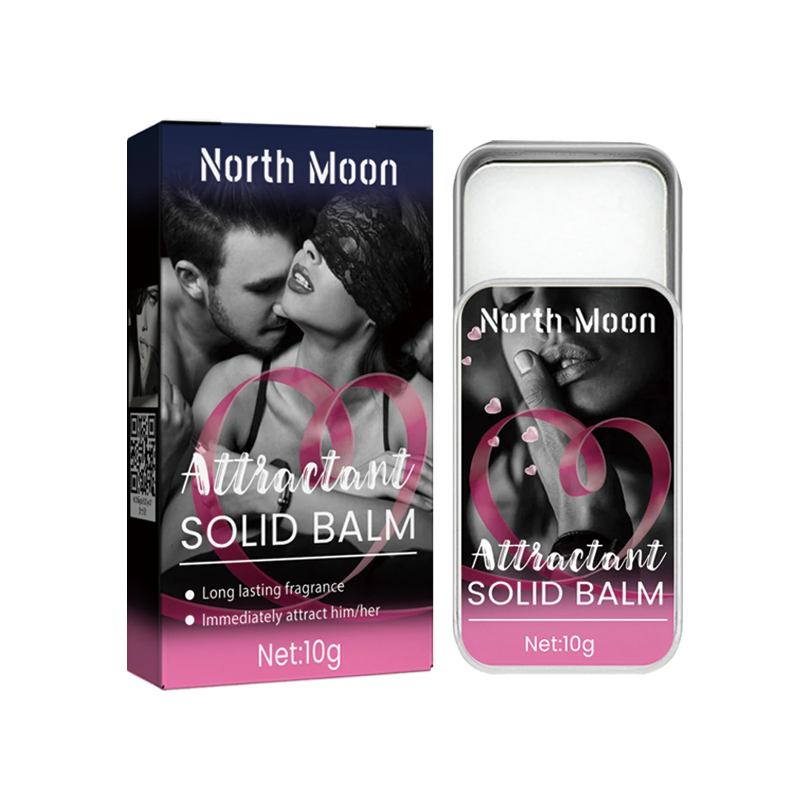 North Moon solid balm for men and women heart attraction to stay fresh and long lasting solid perfume