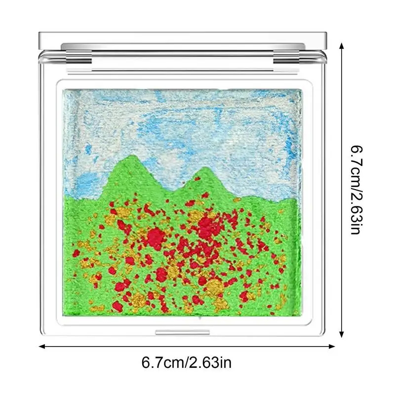 Palette de fards à barrage scintillants pour la scène, fard à barrage imperméable, maquillage de paysage, multi-documents, paillettes