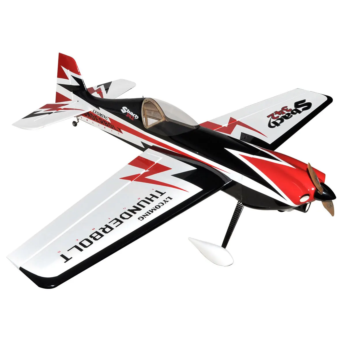 Zyhobby Electric Balsa Wood Model Airplane Fixed-Wing 1400mm Spread Wings Sbach342 Xm4255ea Motor 3d Motion Machine