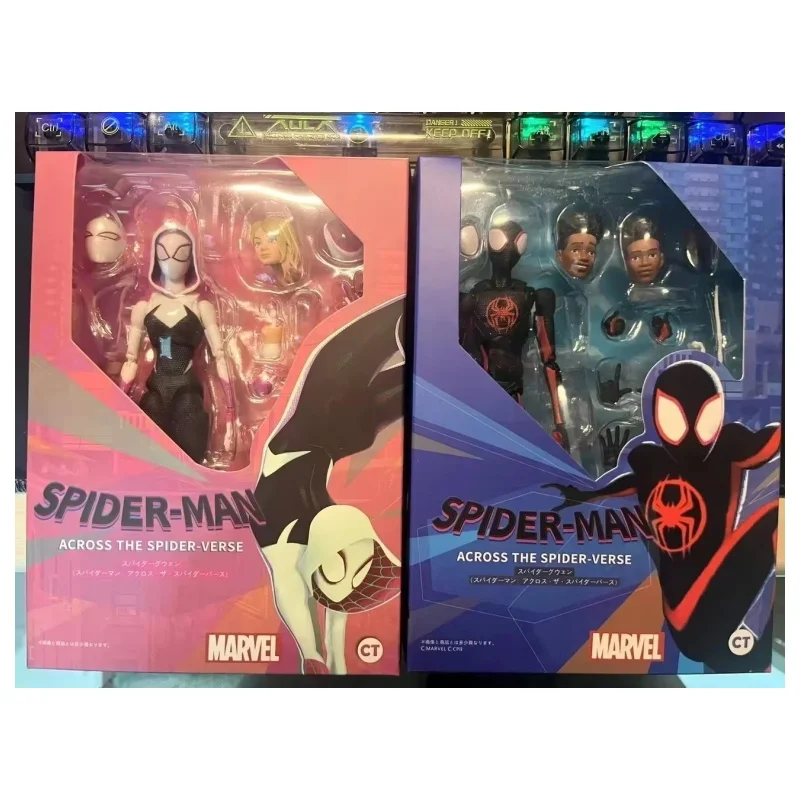 Figuras de acción de Marvel Ct Spider-Man, Miles Morales Gwen Stacy Spider-Man Across The Spider-Verse Shf, modelo de Spiderman