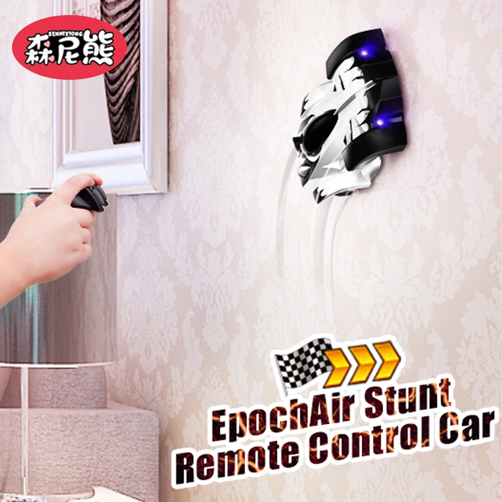 SENNIXIONG RC 1:24 Wandkletterwagen mit Licht, Anti-Schwerkraft, 360-Grad-Drehmodell, elektrisches Stunt-Driftfahrzeug, Spielzeug für Kinder