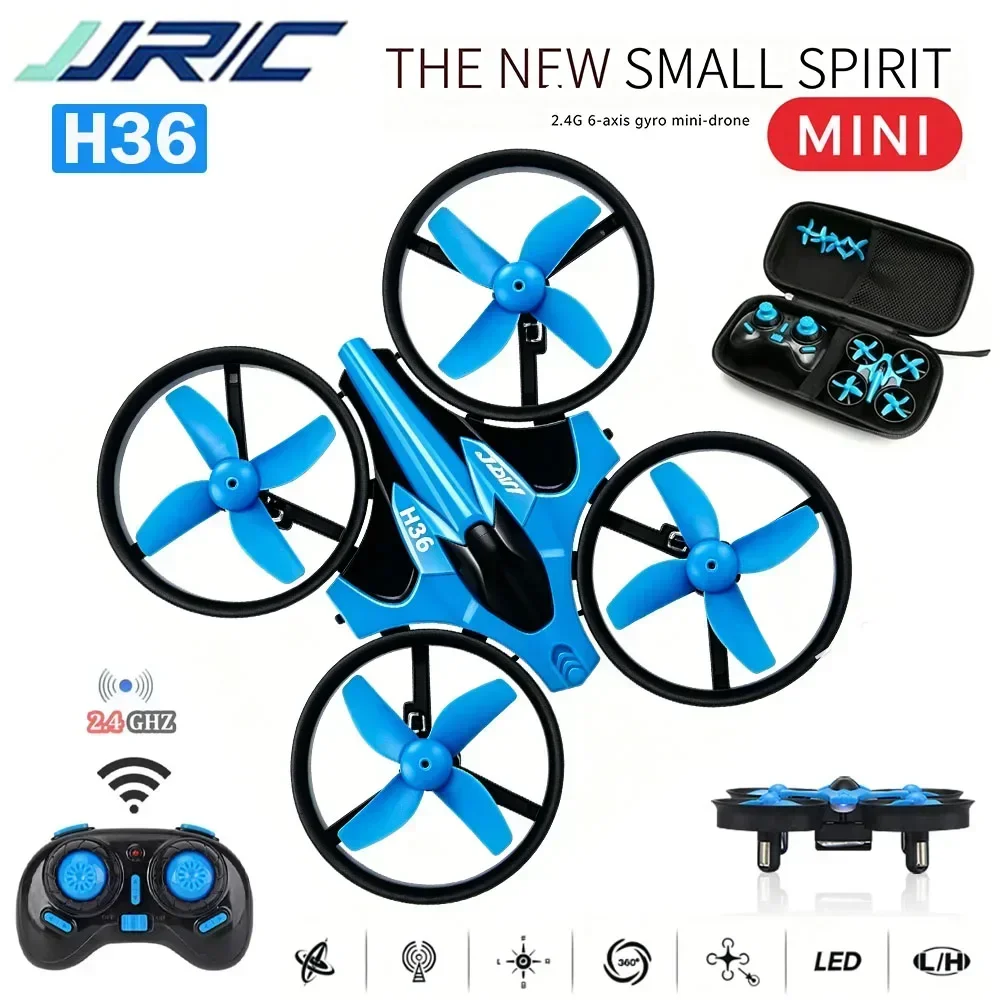 Mini Dron RC JJRC H36 2.4G de 6 Ejes con Modo Sin Cabeza, Helicóptero Profesional 360 °   Drones Cuadricópteros Plegables, Juguetes para Niños