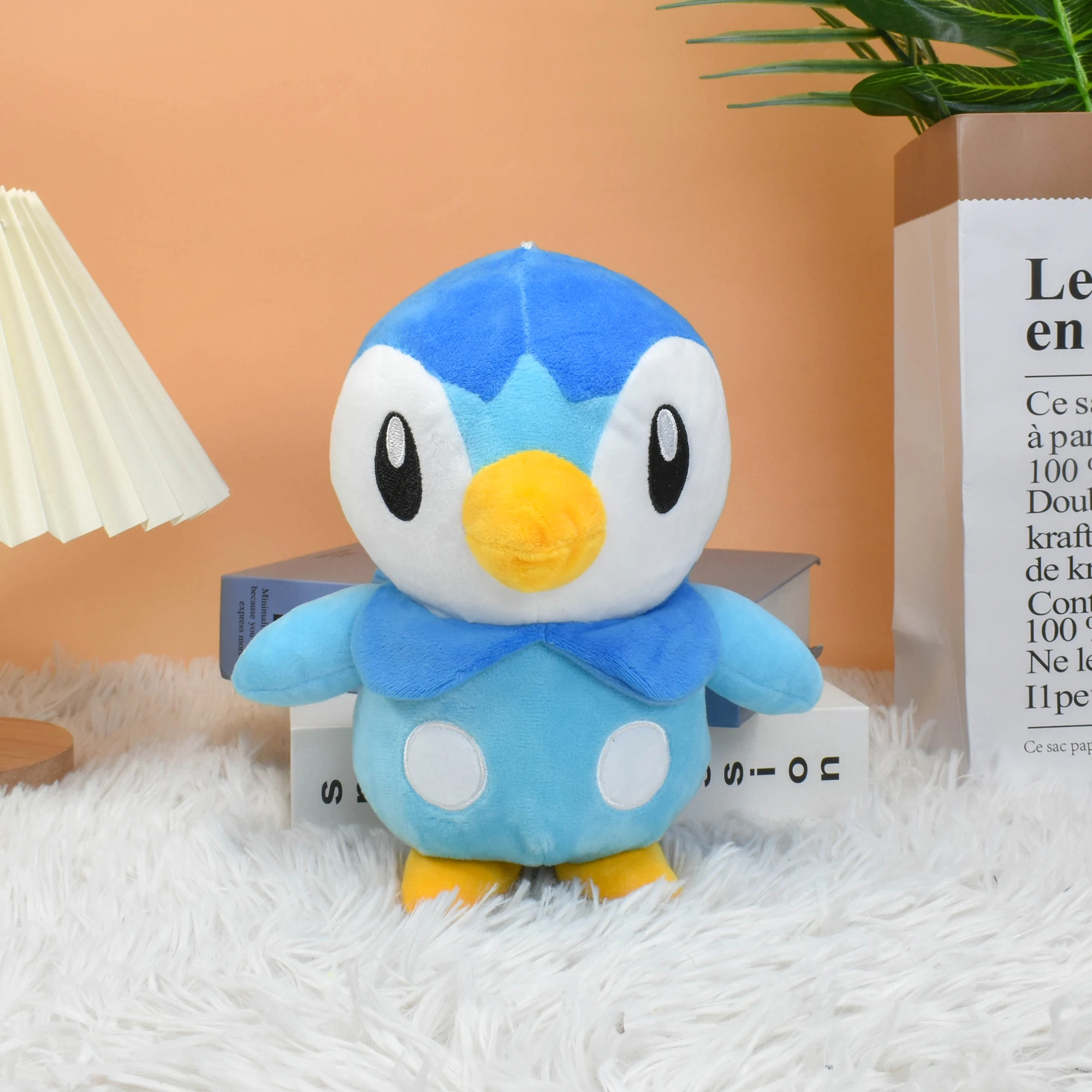Piplup Plüschtier, Stofftier, Sammlerstück, weiche Plüschfiguren, Piplup, niedliches Cartoon-Charakter-Spielzeug, tolle Geschenke aus der All-Star-Kollektion, 20 cm – Detail 1