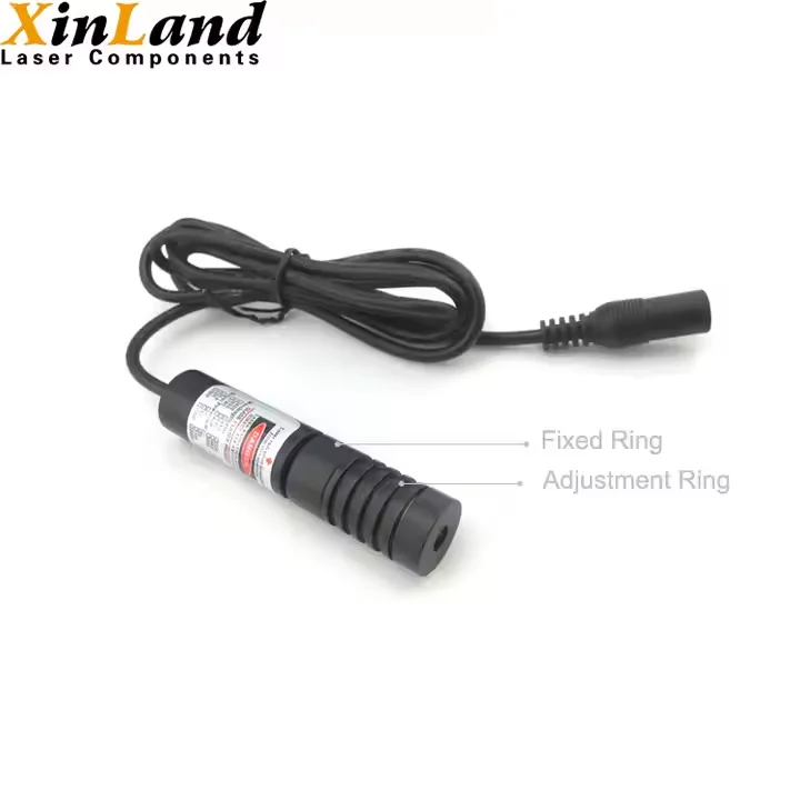 Pinwheel Laser Light DOE Grating Lens 650nm เลเซอร์สีแดงปรับโฟกัสได้สําหรับวิชันซิสเต็ม