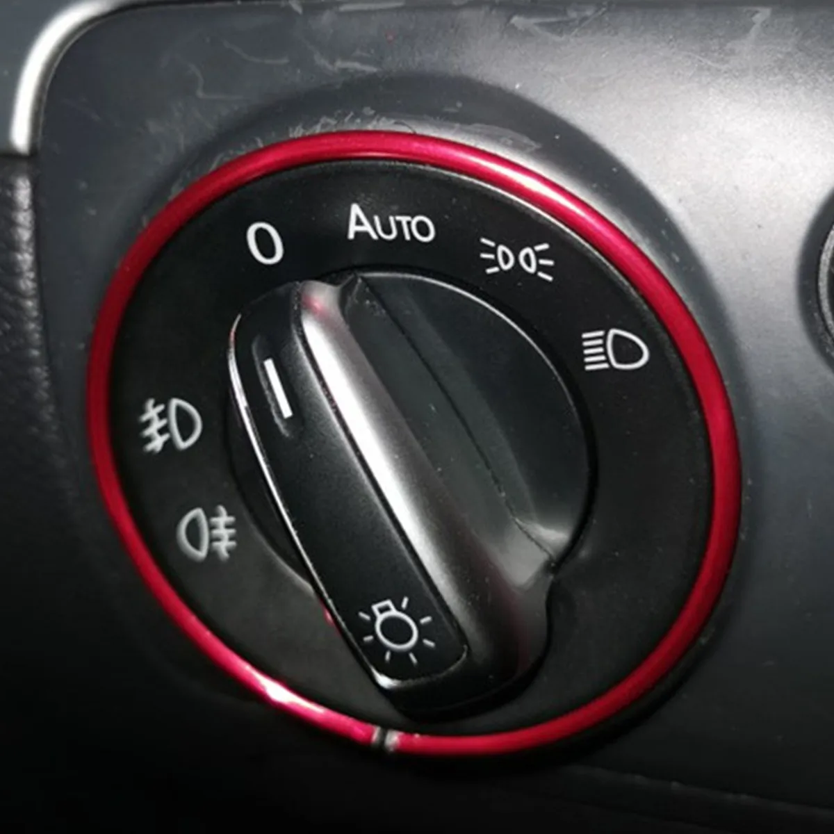 Car Headlight Switch Decorative Frame Trim Ring Sticker Fit For Volkswagen VW Golf Jett MK5 MK6 Passat B6 B7 CC Touran Tiguan image 3