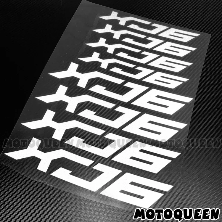 8X Custom Motorcycle Front Rear Iner Wheel Rims Tire Decals Reflective Stripe Stickers For XJ6 XJ600 XJ 600