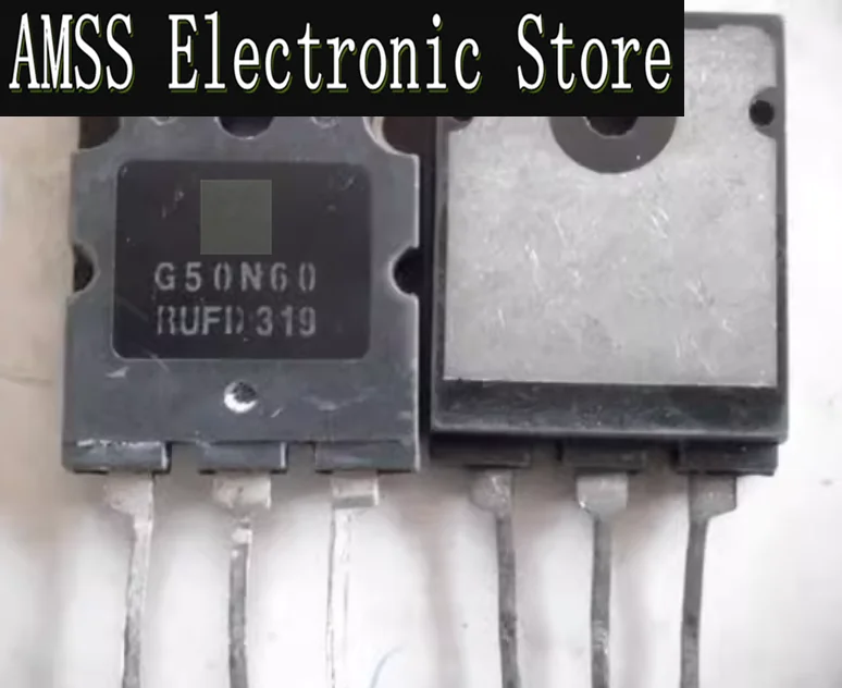 AMSS 2PCS Used G50N60RUFD 50A/600V imported disassembly test, frequency converter/welding machine commonly used IGBT power tube