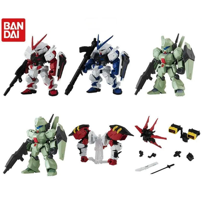 

Bandai Gashapon Gundam Mobile Suit Ensemble MSE19 Red Frame Blue Frame Flight Pack Jegan Assembled Action Figure Gift