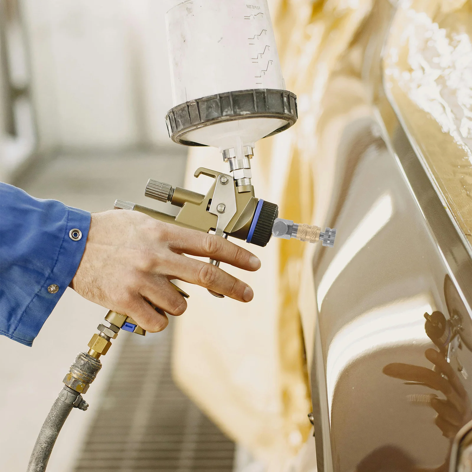 

Airbrush Quick Release Coupler Adapter Set with Airflow Adjustment Valve Air Compressor Hose Connection Airbrush Accessories