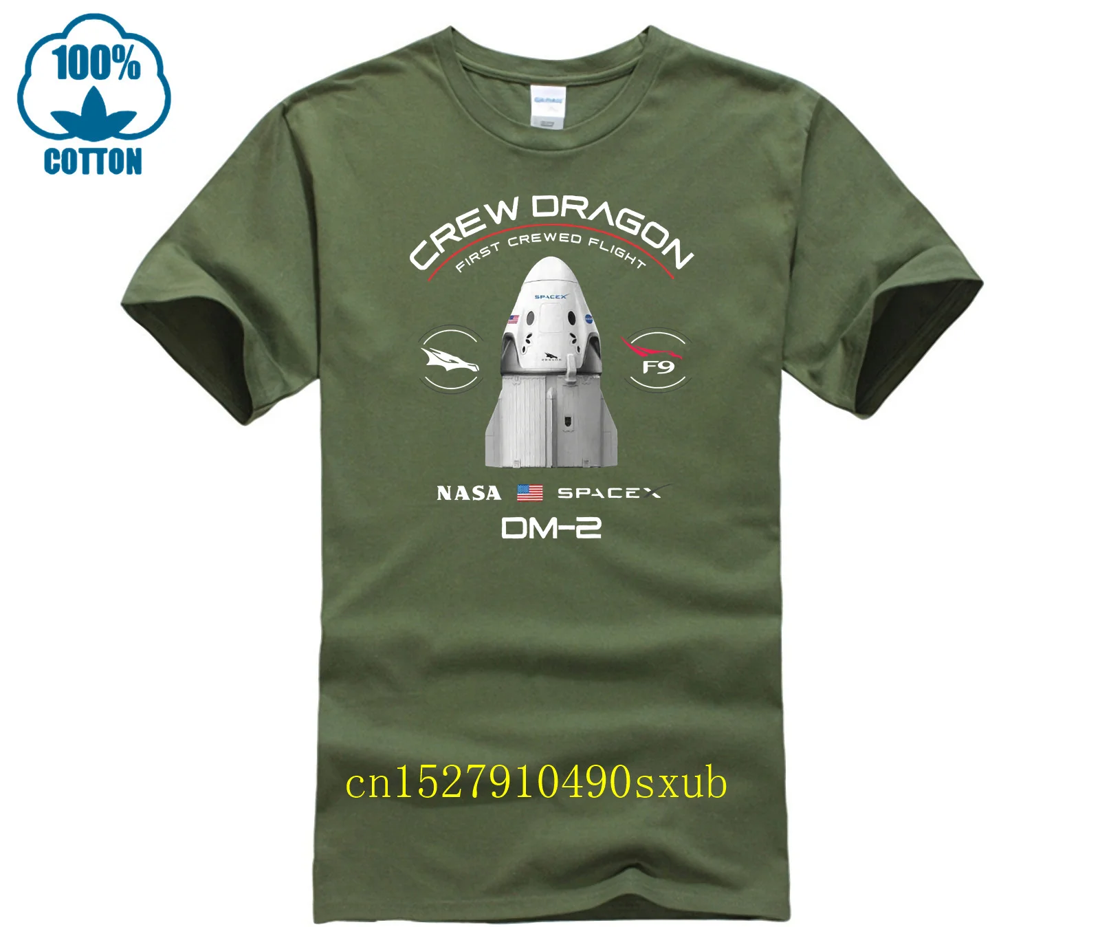 Crew Dragon Demo 2 SpaceX First Crewed Flight Patch DM 2 Unisex T Shirt Tee