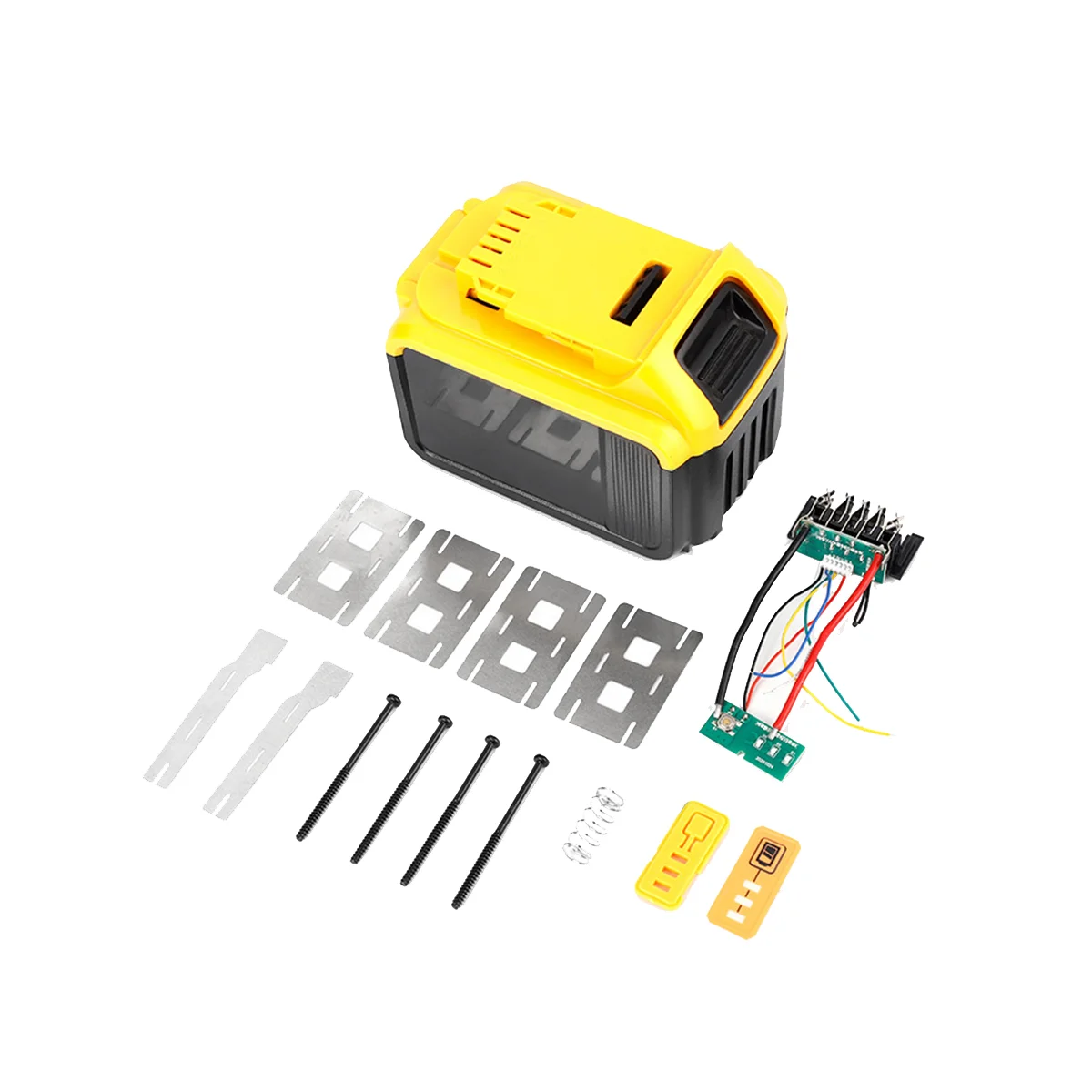 Battery Plastic Case+Lithium Battery Protective Board 21V for Dewalt 15-Cell Battery Tool Battery Case Kit