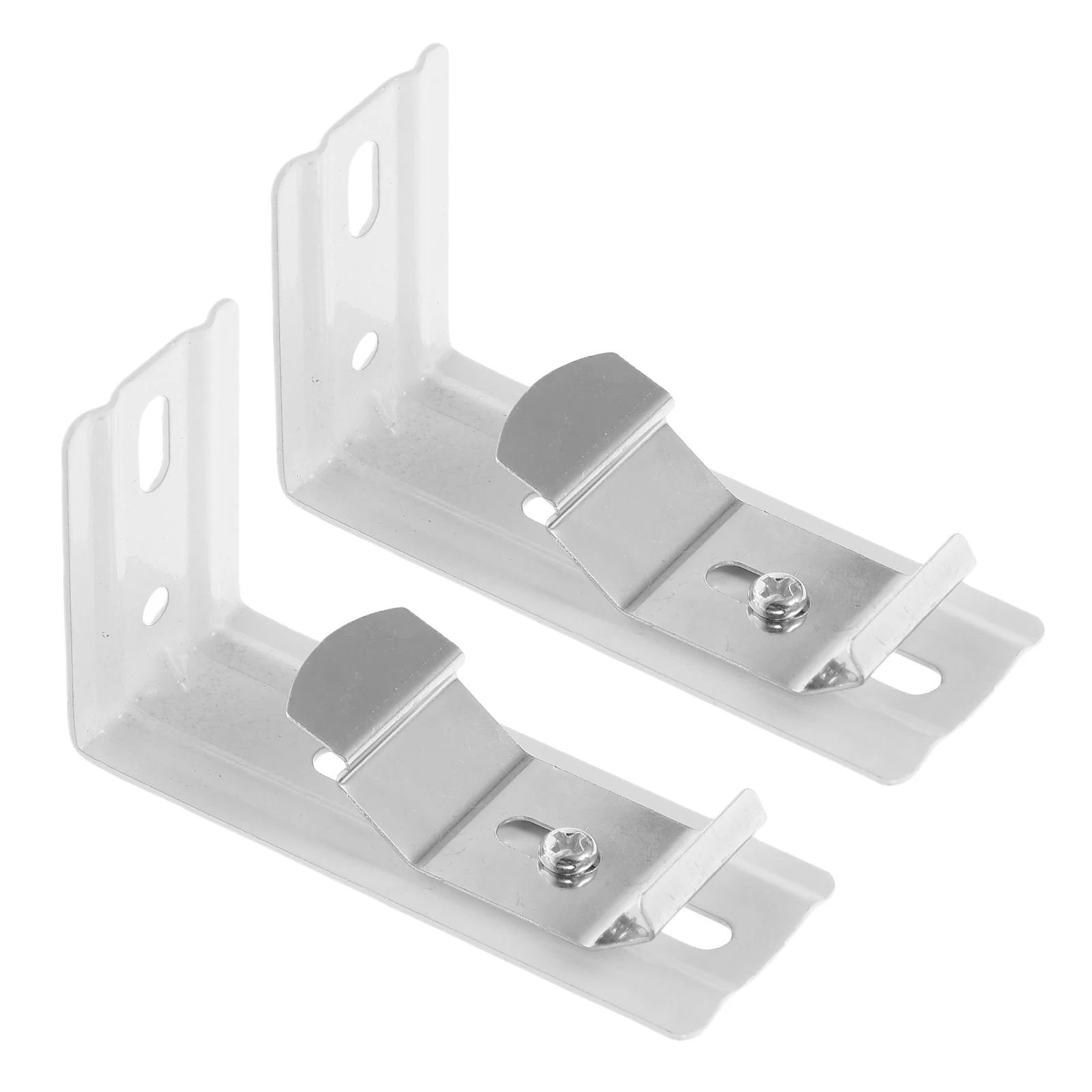 

2pcs Vertical Blind Bracket Clamps Durable Iron Window Blind Hardware Parts Easy Install Compatible Replacement Brackets