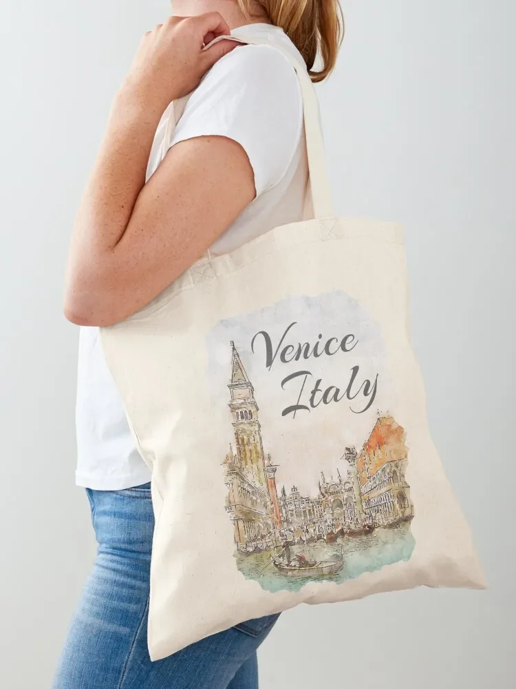 Venice Italy Watercolor Souvenir Tote Bag Eco bag tote bag women