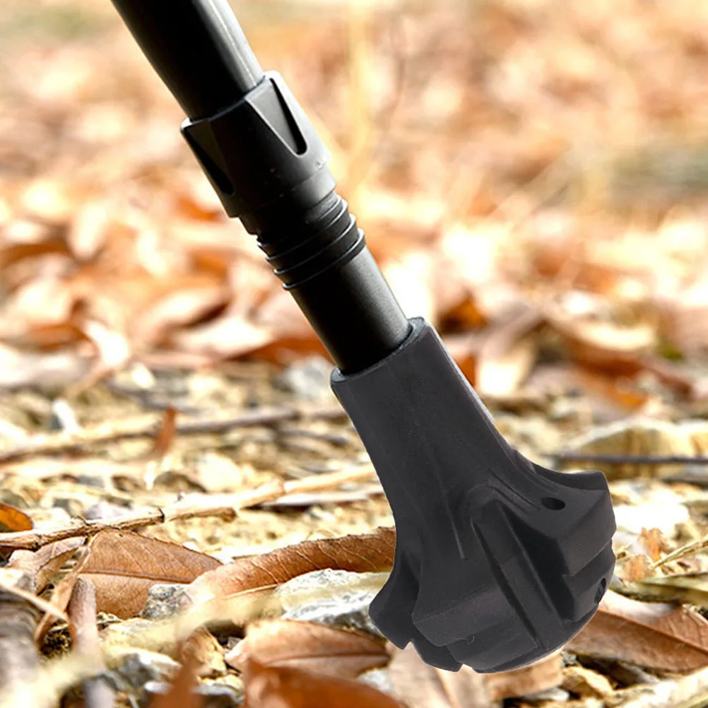 

6 Pcs Alpenstock Non-Slip Cover Trekking Cane Protector Hiking Feet Protectors Replace Walking Stick Tpr Elastomer Travel Pad