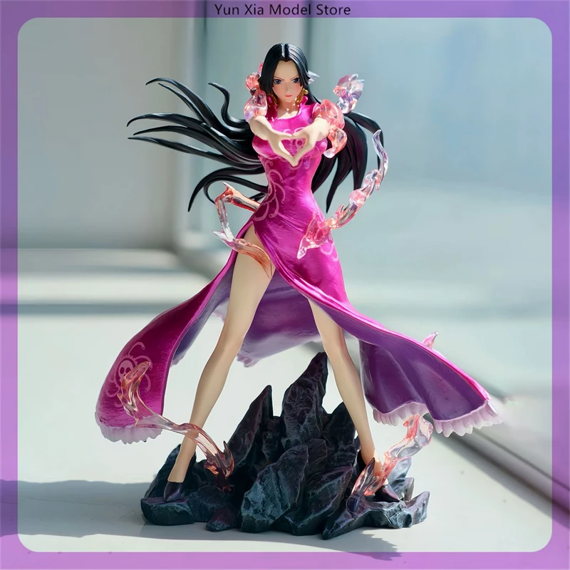 

24cm One Piece Boa Hancock Make A Finger Heart Anime Girl Figure Model Statue Boys Collection Desktop Decoration Ornament Toys