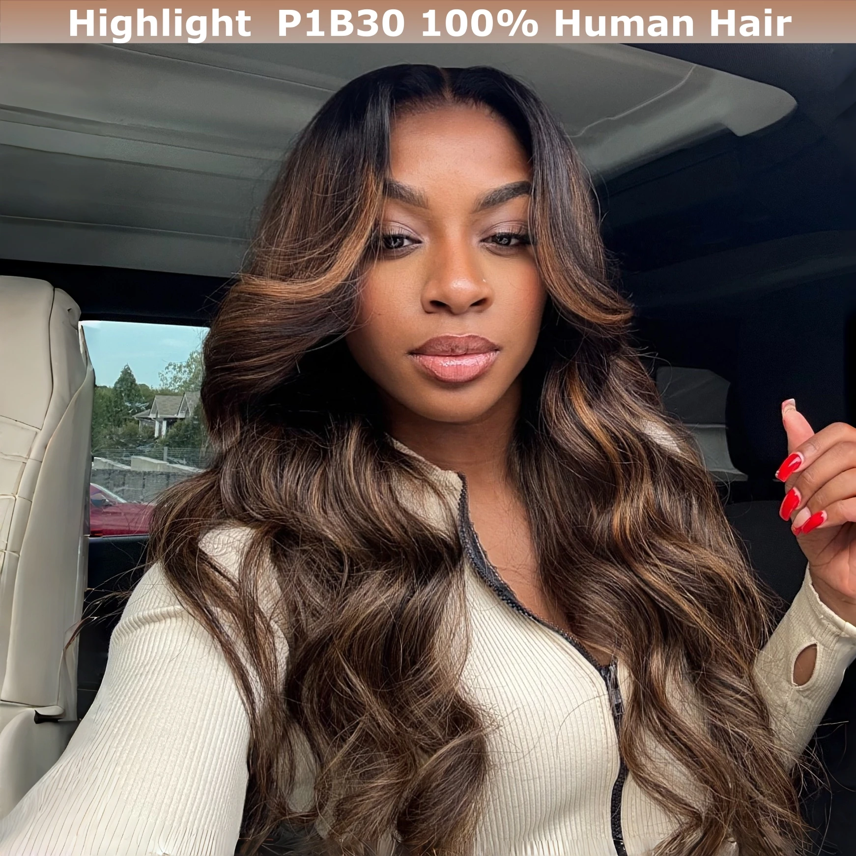 Evidenziare Biondo Miele 13x6 HD Parrucca Frontale Del Merletto Dei Capelli Umani Dell'onda Del Corpo Ombre Parrucche Colorate Dei Capelli Umani Per Le Donne Pre Pizzicate 30 Pollici