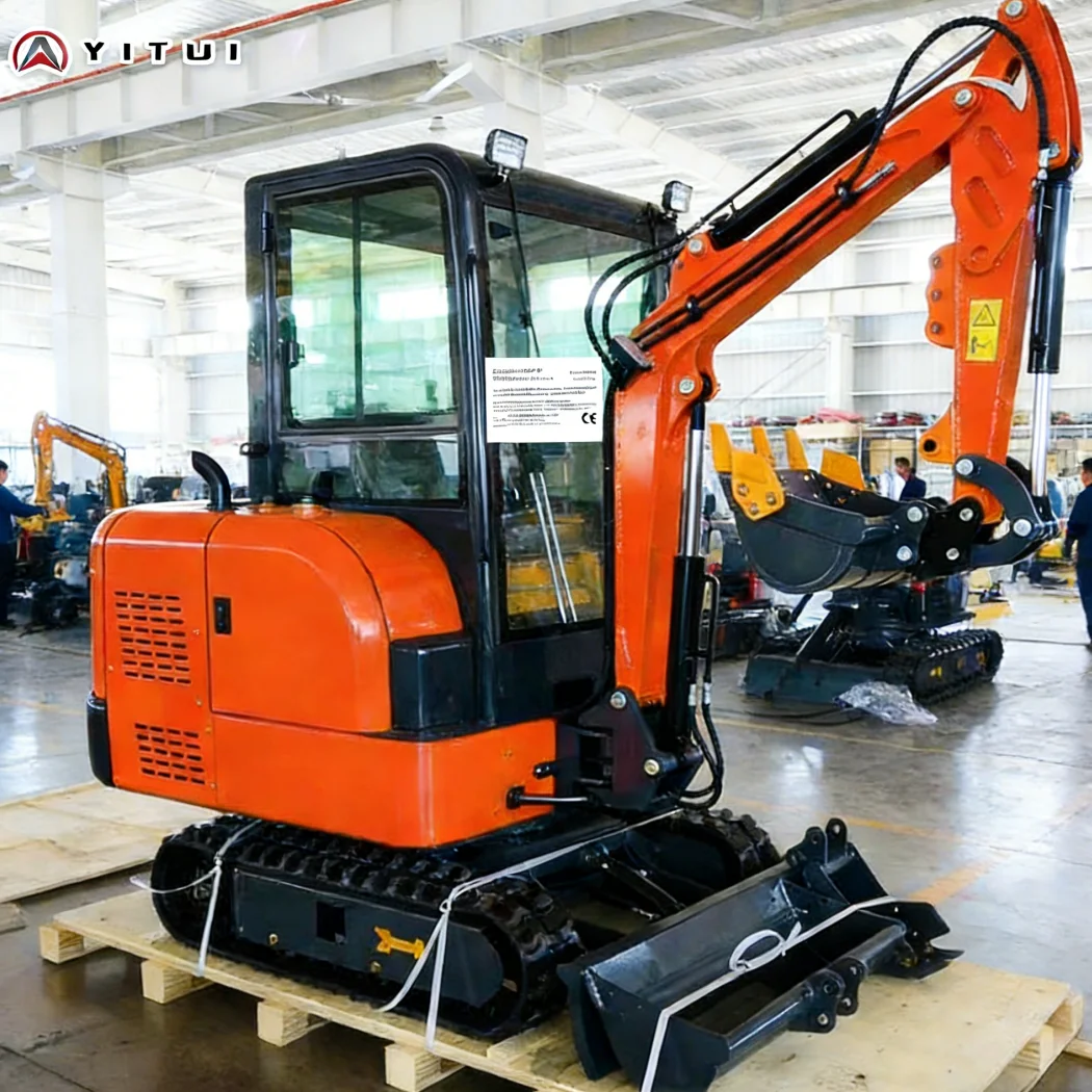 

Customized Cheap Mini Excavator for Sale – 2.0 Ton Hydraulic Bagger CE/EPA Certified with Attachments Included