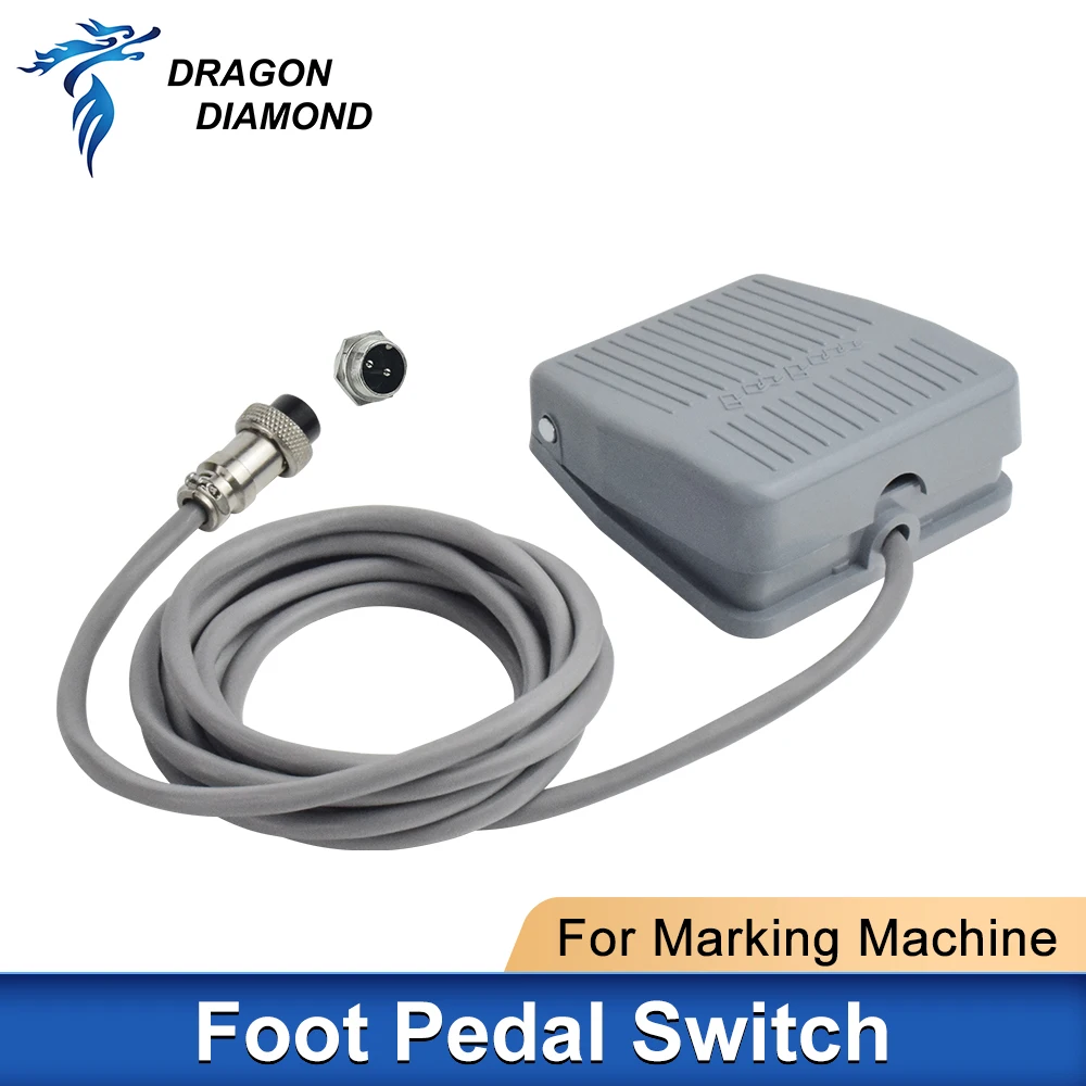 Plastic Foot Pedal Switch Anti Slip Momentary Control Switch Footswitch Electric Power Universal Use Fiber Marking Machine