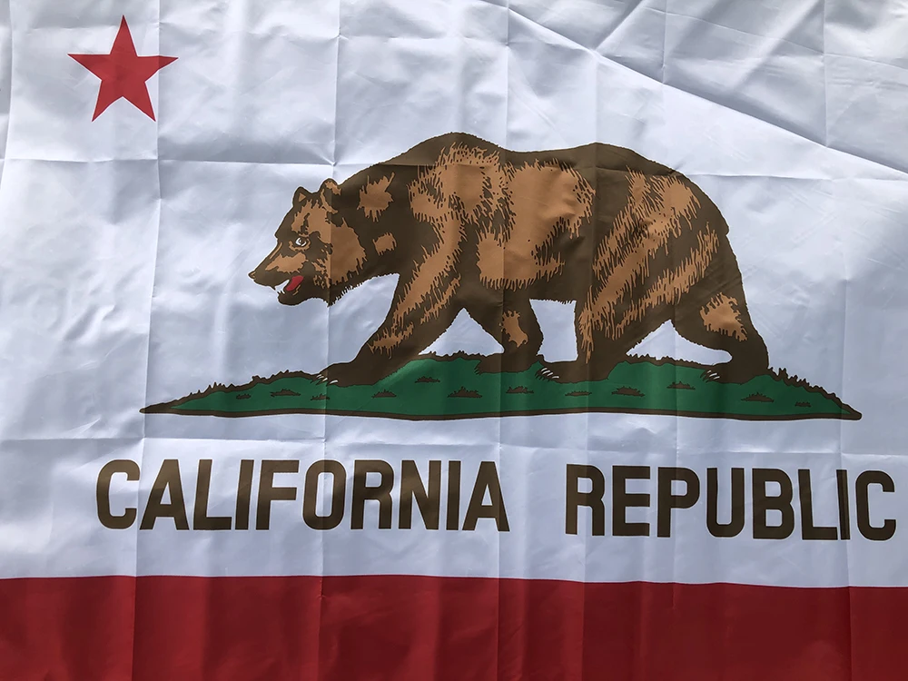 SKY FLAG california flag 90*150cm double side printed polyester hanging us usa state bear california flag