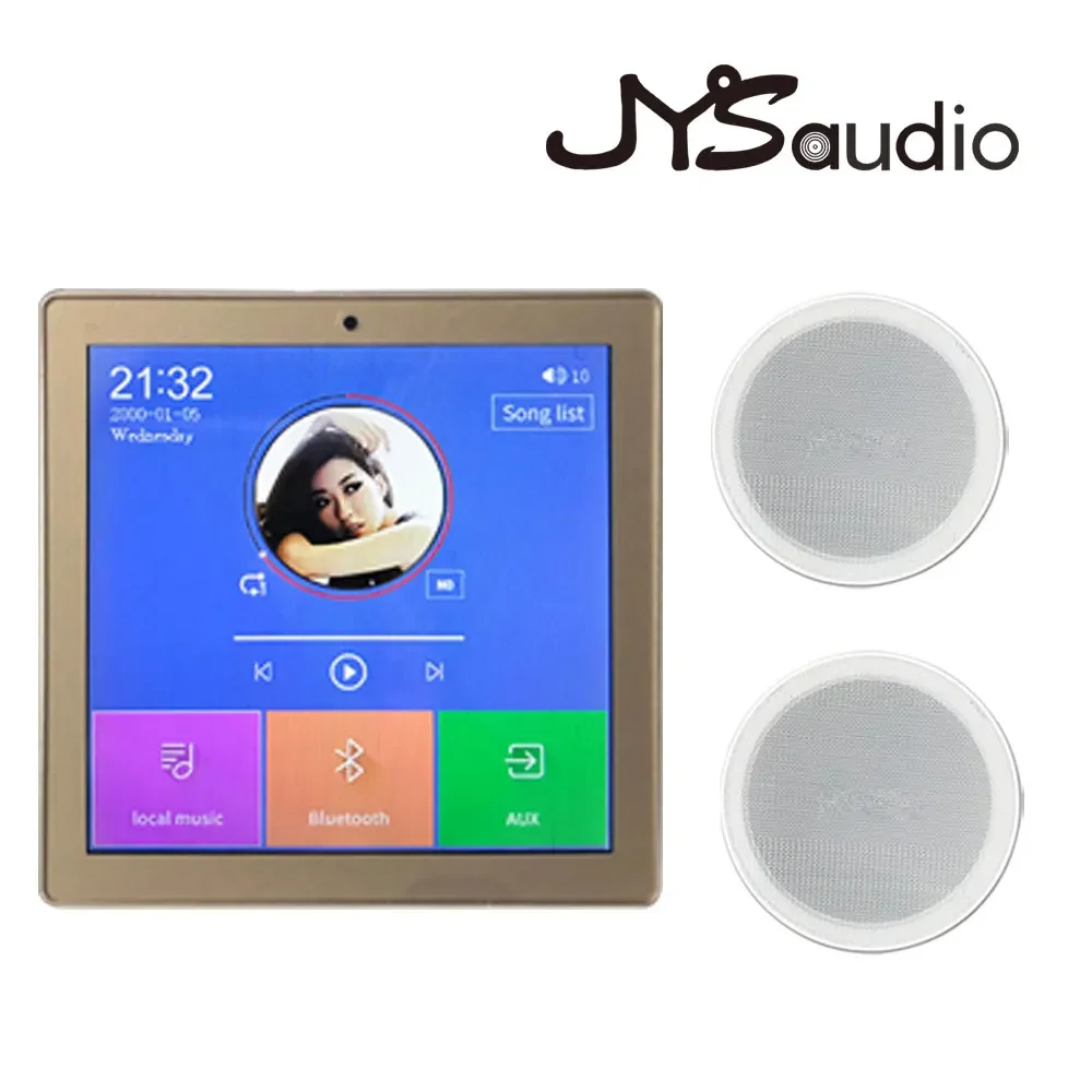 Casa inteligente sistema de música de fundo alto-falante de teto amplificador de parede mini amplificador de tela bluetooth-compatível controle remoto