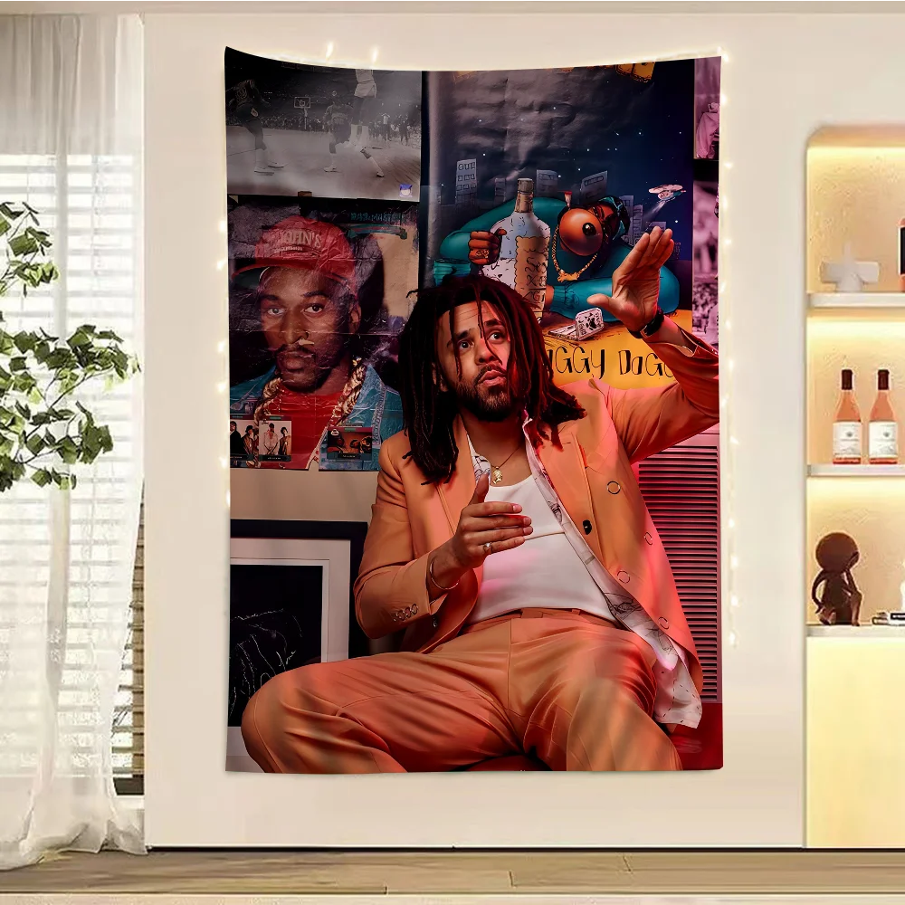 J Cole K.O.D Forest Eyez Rapper Hanging Bohemian Tapestry Home Decoration Hippie Bohemian Decoration Divination Art Home Decor