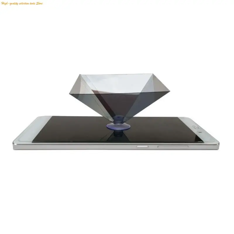 

203F 3D голограмма-пирамида дисплей проектор видео подставка универсальная для умных мобильных телефонов