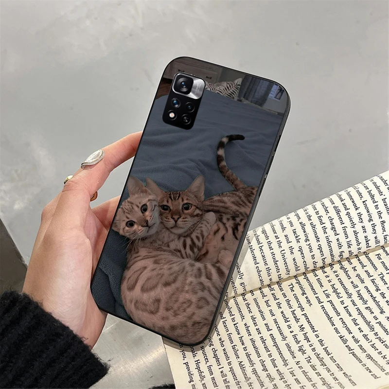 

Fun Cute Animal Cat Silicone Phone Case For Xiaomi Redmi note 15 14 13 12 11 10 Pro 14S 12S 10S Redmi A5 15C 13C 10C 14C