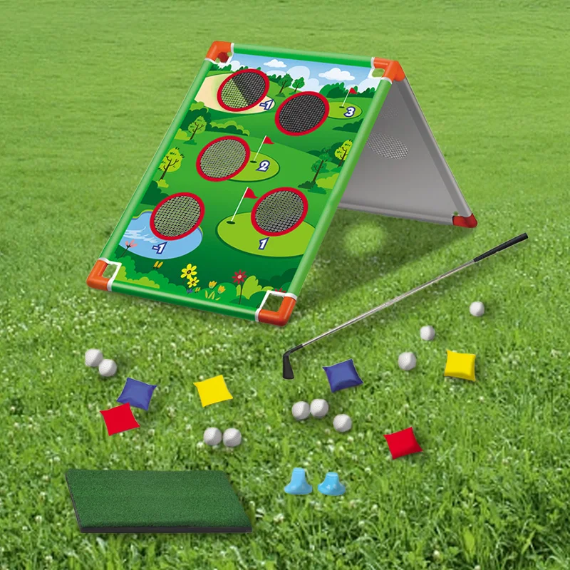 2 w 1 gra w golfa na świeżym powietrzu worki fasolowe zestaw planszowy wielosobowe zabawki interaktywne dla dzieci na imprezę karnawałową aktywność świąteczna