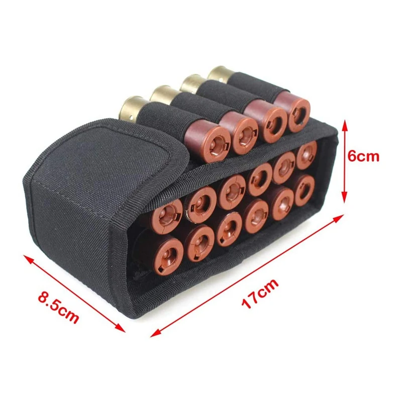 Tactical Magazine Pouch Hunting Accessories 16 Round 12 Gauge Shot Gun Ammo Shell Cartridge Holder Bag Molle Accessory view 2