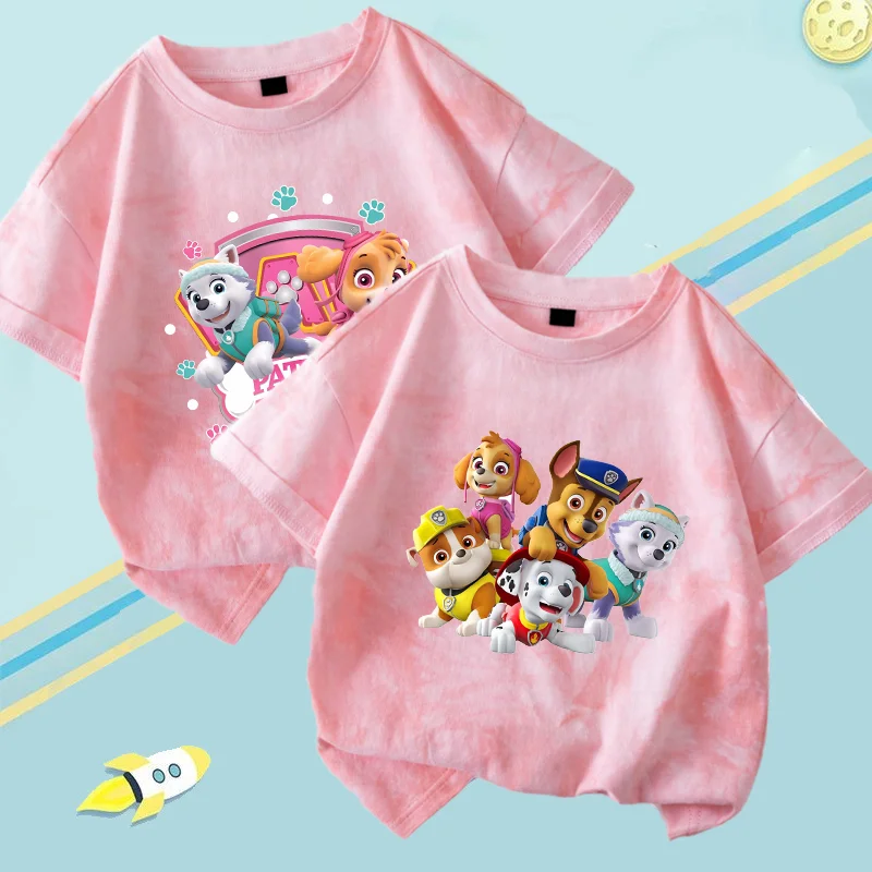 Милая-розовая-футболка-«Щенячий-патруль»-для-девочек-летняя-одежда-с-мультяшным-аниме-и-графическим-принтом-крутая-удобная-одежда-с-короткими-рукавами-подарок-на-день-рождения