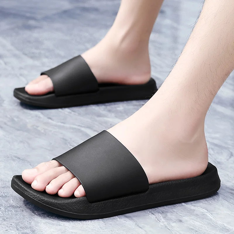 Slippers Men's Shoes 2024 Summer EVA Anti-Slip Soft Sole Men's Slippers Indoor and Outdoor Solid Color Men's Sandal Slippers