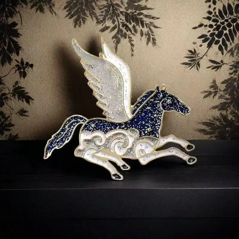 Cute Cartoon Pony Brooch Zodiac Horse Exquisite Brooch Pin For Women Temperament Clothing Accessories Men Suit Lapel Corsage