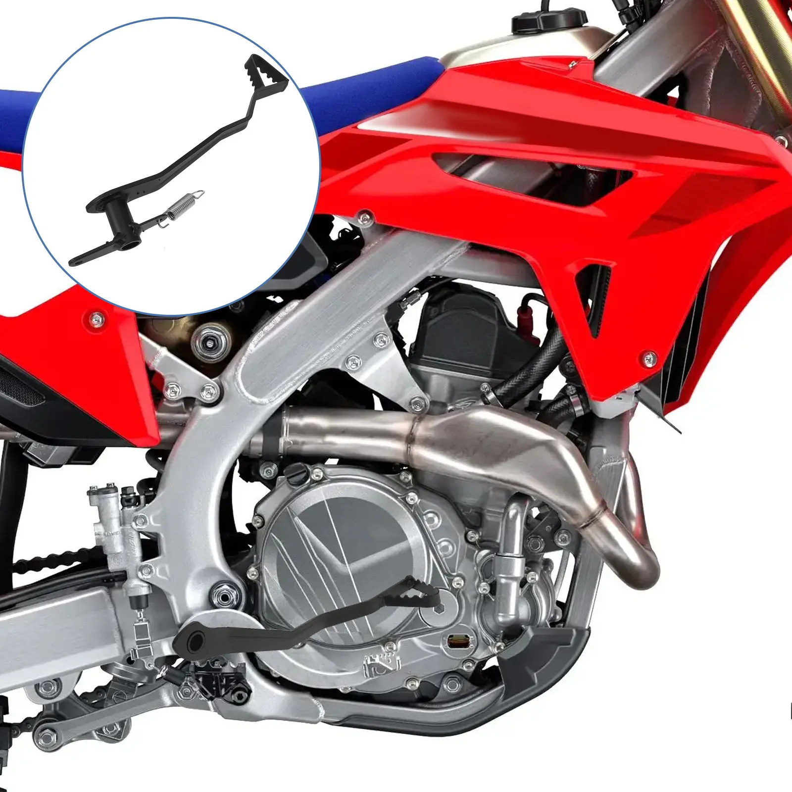 

Rear Brake Pedal Foot Lever 50-110Cc Motorcycle Brake Lever Metal Part Foot Pedal Enhanced Braking Performance Off-Road