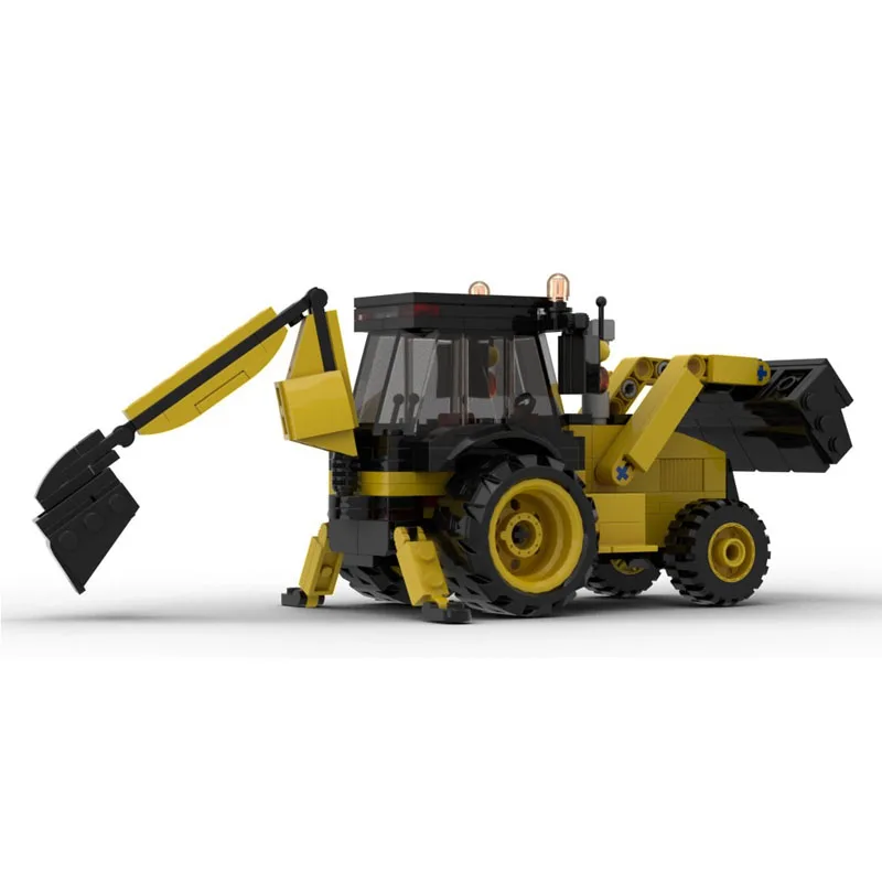 Classic Building Block Loader Excavator Multi-Function Vehicle 207-Piece Model Toy, Fun for Birthdays, Christmas, and New Year