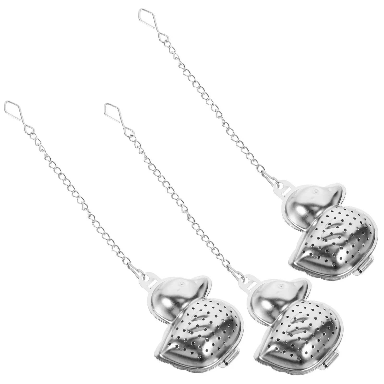 

3Pcs Duck Shaped Stainless Steel Tea Infuser Small Lightweight Household Loose Leaf Tea Strainer Portable Steeper