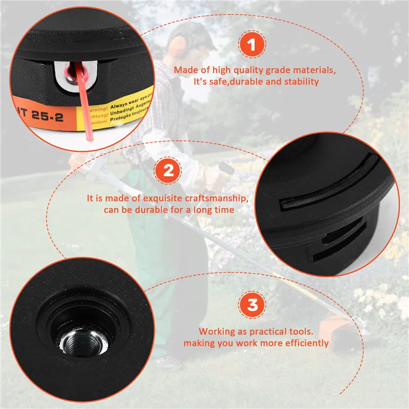 BAAG-2 шт. триммерная головка для Stihl 25-2 Fs44 Fs55 Fs80 Fs90 Fs100 Fs110 Fs130 садовые аксессуары