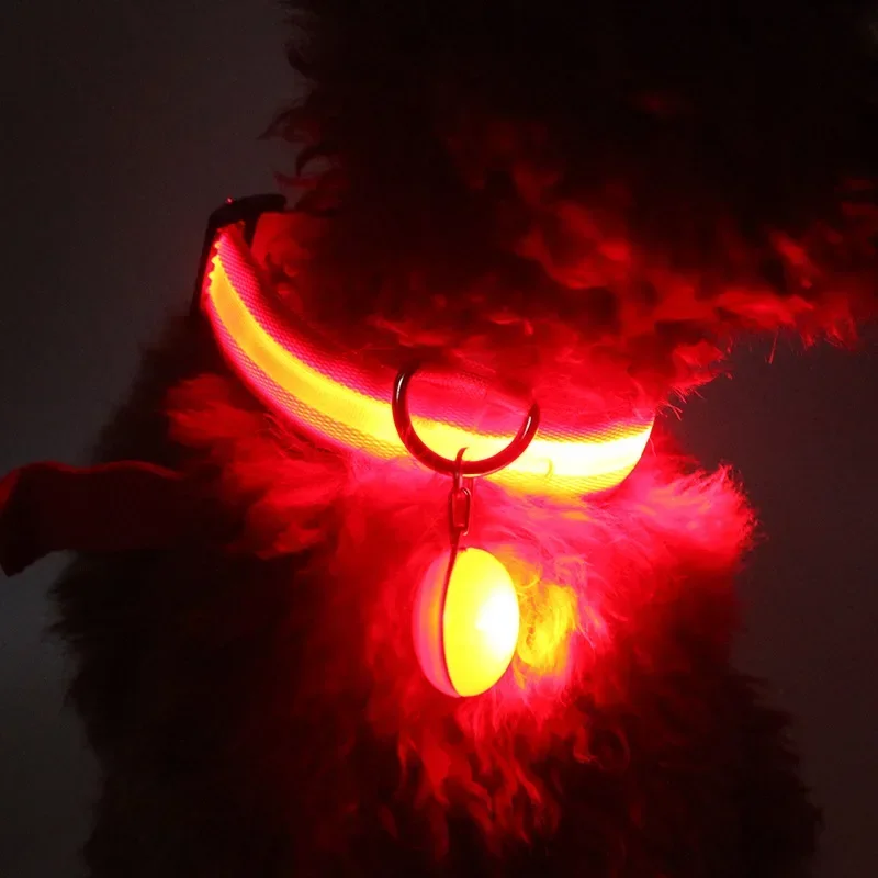 Luminous Led Dog Collar Anti-Lost/ Car Accident Avoid Collar for Dogs Puppies Cats Collars Luminous Pet Supplies Accessories